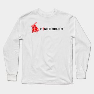 Fire Emblem Eliwood Sprite Black Text Long Sleeve T-Shirt